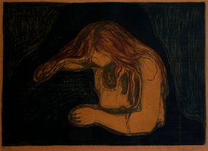 Vampier (Vampier II) door Edvard Munch