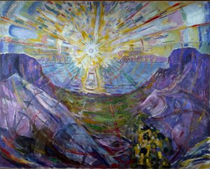 De zon door Edvard Munch