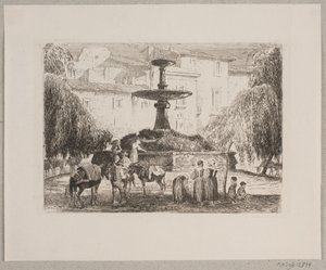 Plein in Sulmona door Edvard Petersen