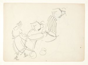 Figurenstudie voor het Langelinie-beeld door Edvard Weie