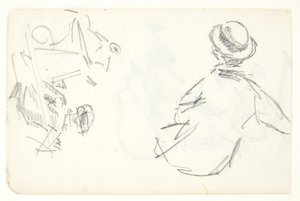 Figurenstudies voor het Langelinie-schilderij door Edvard Weie