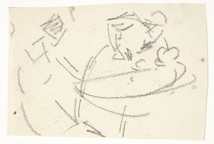 Figurenstudies voor het Langelinje-beeld door Edvard Weie