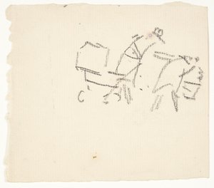 Figurenstudies voor het Langelinje-beeld door Edvard Weie