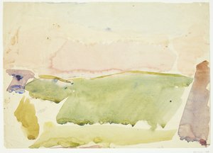 Landschap met velden door Edvard Weie