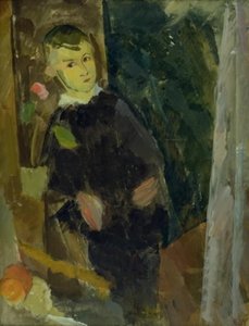 Portret van een jongen door Edvard Weie