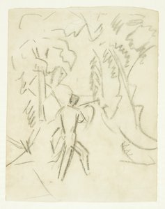 Schets voor het schilderij Faun en Nimf