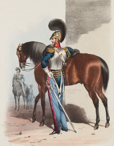 Officier van de Koninklijke Ruiterwacht door Edward (after) Hull