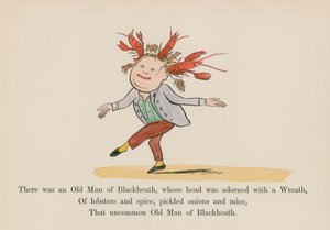 Er was een Oude Man uit Blackheath, wiens hoofd was versierd met een Krans
