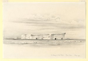 Een Berg in het Pakijs, Rosszee, 1910 door Edward Adrian Wilson