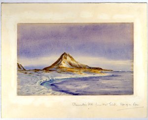 Observation Hill vanaf Hut Point, 1911 door Edward Adrian Wilson