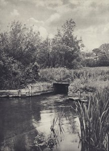 Een kleine vervoerder op het Ramsbury Water door Edward Alfred Barton