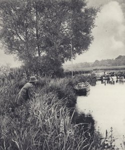 Bij de palingpotbrug in Leckford