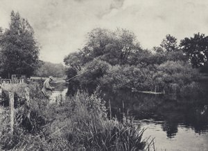 Boot Island onder Stockbridge op de Test