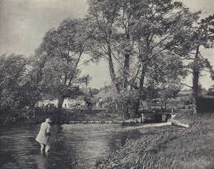 Vissen in een storm bij Ramsbury