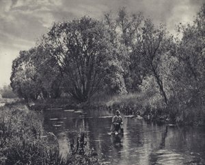 Op een Test zijrivier door Edward Alfred Barton