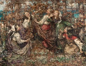 Het Ontwaken van de Aarde door Edward Atkinson Hornel