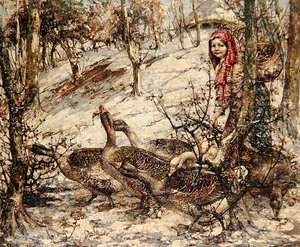 Het ganzenmeisje door Edward Atkinson Hornel