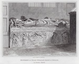 Monument van Brian Fitzalan, Baron van Bedale, in Bedale Church door Edward Blore