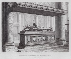 Monument van Edward de Zwarte Prins, in de Kathedraal van Canterbury door Edward Blore