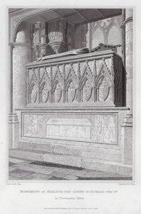 Monument van Eleanor, de koningin van Edward I, in Westminster Abbey door Edward Blore