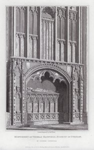 Monument van Thomas Hatfield, Bisschop van Durham, in Durham Cathedral door Edward Blore