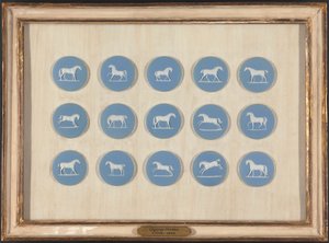 Paardenstudies in reliëf, naar George Stubbs