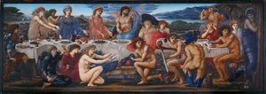 Het feest van Peleus door Edward Burne-Jones