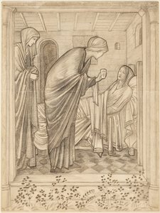 Zieken bezoeken door Edward Burne-Jones
