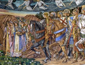 De Maagd en de Heilige Martelaren, 1880s-90s door Edward Burne Jones