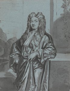 Een Heer of Een Geestelijke met een Lange Toga en Band door Edward Byng