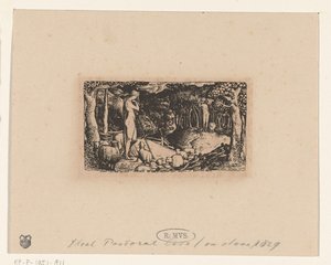 Het landelijke leven door Edward Calvert (signed by artist)