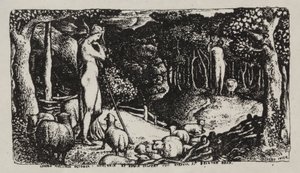 Ideaal pastoraal leven door Edward Calvert