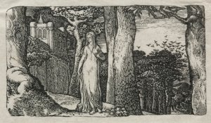 De Dame en de Torens, 1829 door Edward Calvert