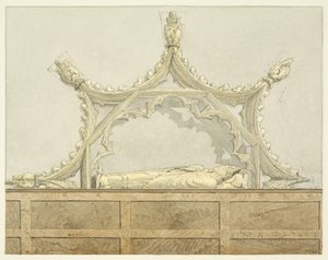Graf van abt Newland, in de kathedraal van Bristol