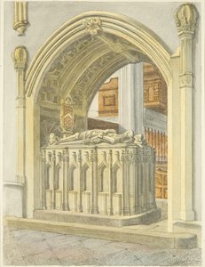 Graf van Robert Fitzharding, overleden 1170, in de kathedraal van Bristol door Edward Cashin
