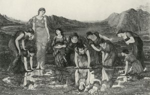Spiegel van Venus door Edward Coley (after) Burne Jones