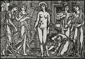 Het hof van Venus door Edward Coley (after) Burne Jones