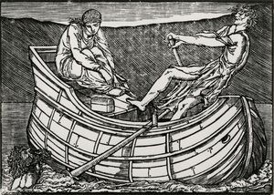 Het Hoofd dat Opkomt door Edward Coley (after) Burne Jones