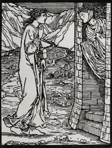 De Spreektoren door Edward Coley (after) Burne Jones
