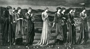 De Bruiloft van Psyche door Edward Coley (after) Burne Jones