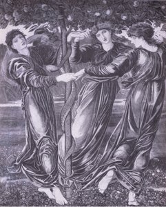 De tuin van Hesperides, Bibbys Jaarboek door Edward Coley (after) Burne Jones