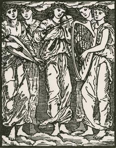 Zonder titel door Edward Coley (after) Burne Jones