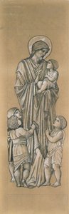 Christus zegent de kleine kinderen door Edward Coley Burne Jones