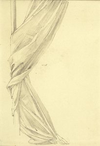 Draperiestudie door Edward Burne Jones