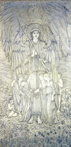 Liefde die de zon beweegt door Edward Coley Burne Jones
