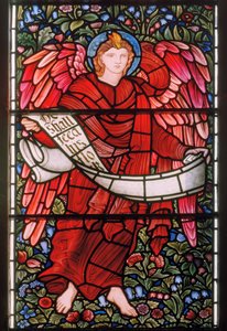 Engel met een Rol, Oostraam door Edward Burne Jones