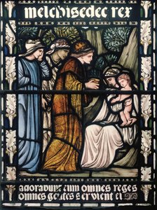 De Aanbidding van de Wijzen door Edward Burne Jones