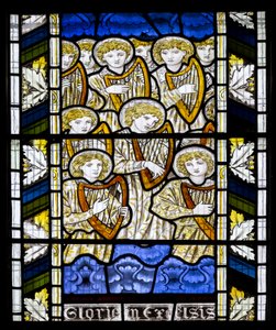 Cambridge, All Saints, Morris Marshall & Faulkner & Co, Edward Burne-Jones, Gloria In Excelsis, 1866