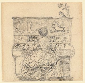 Georgiana Burne-Jones aan de Piano