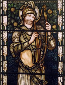 Koning David met Harp door Edward Burne Jones